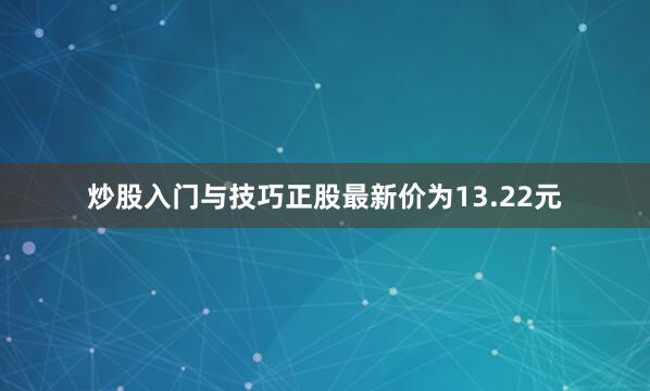 炒股入门与技巧正股最新价为13.22元